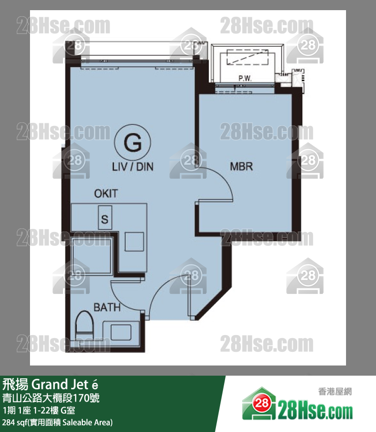 飛揚 1期 1座 7樓 G室 平面圖