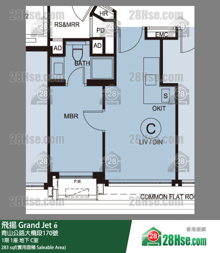 飛揚 1期 1座 C室 平面圖