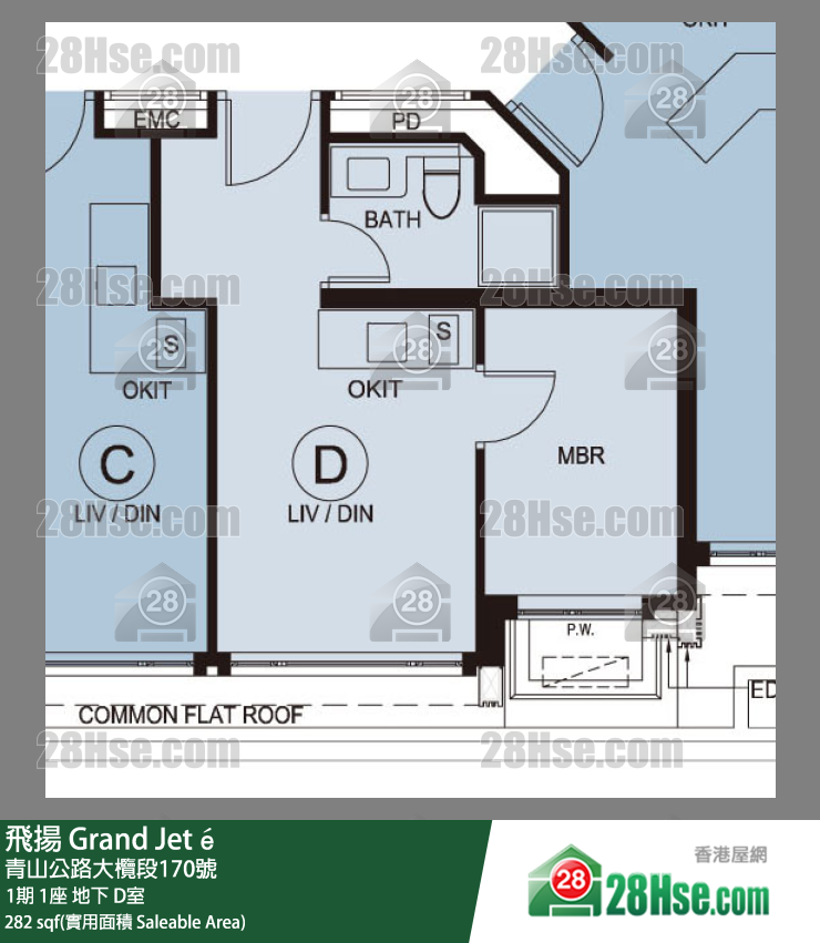 飛揚 1期 1座 D室 平面圖