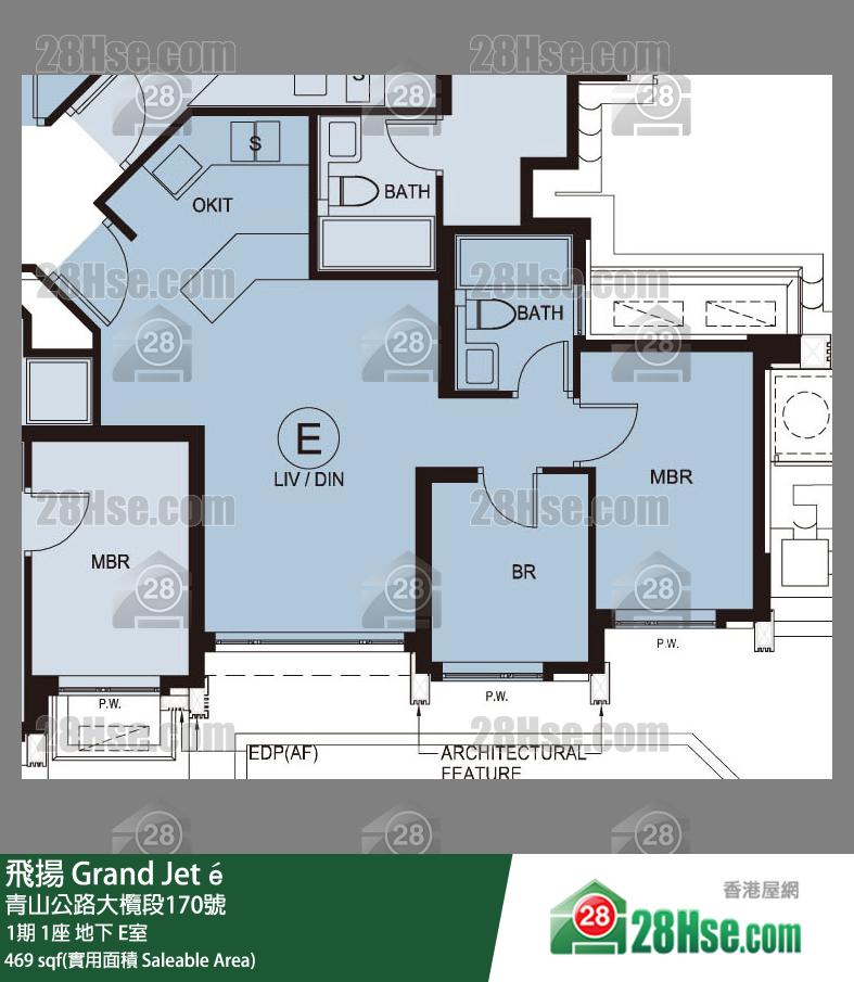 飛揚 1期1座地下 E室 平面圖