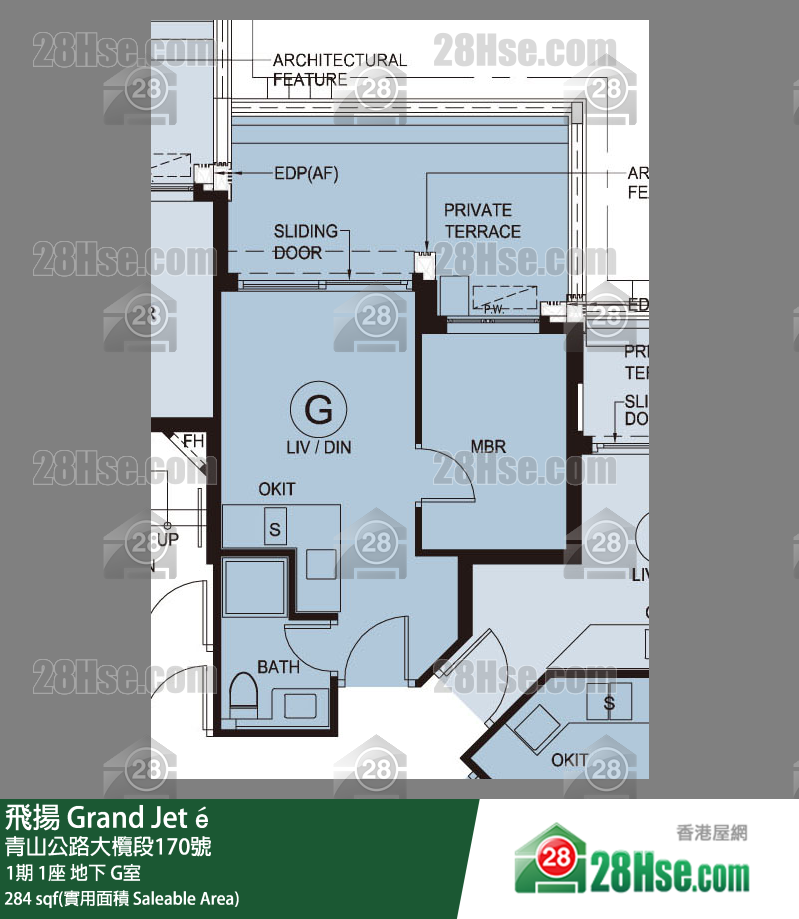 飛揚 1期 1座 G室 平面圖