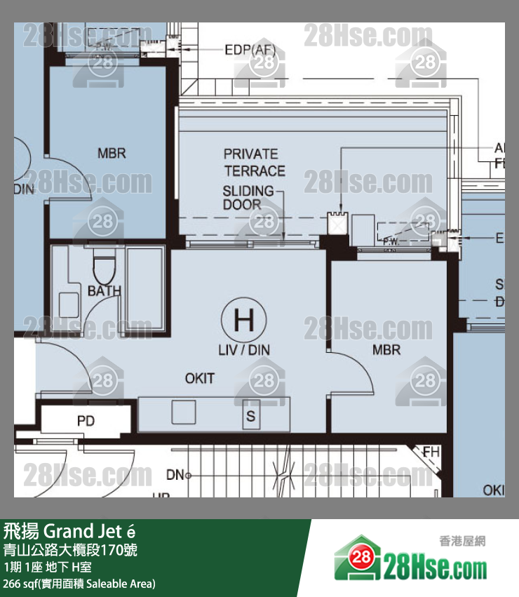 飛揚 1期 1座 H室 平面圖