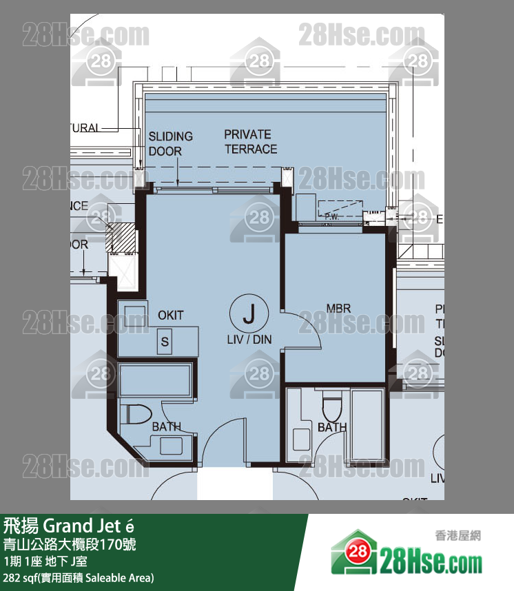 飛揚 1期 1座 J室 平面圖