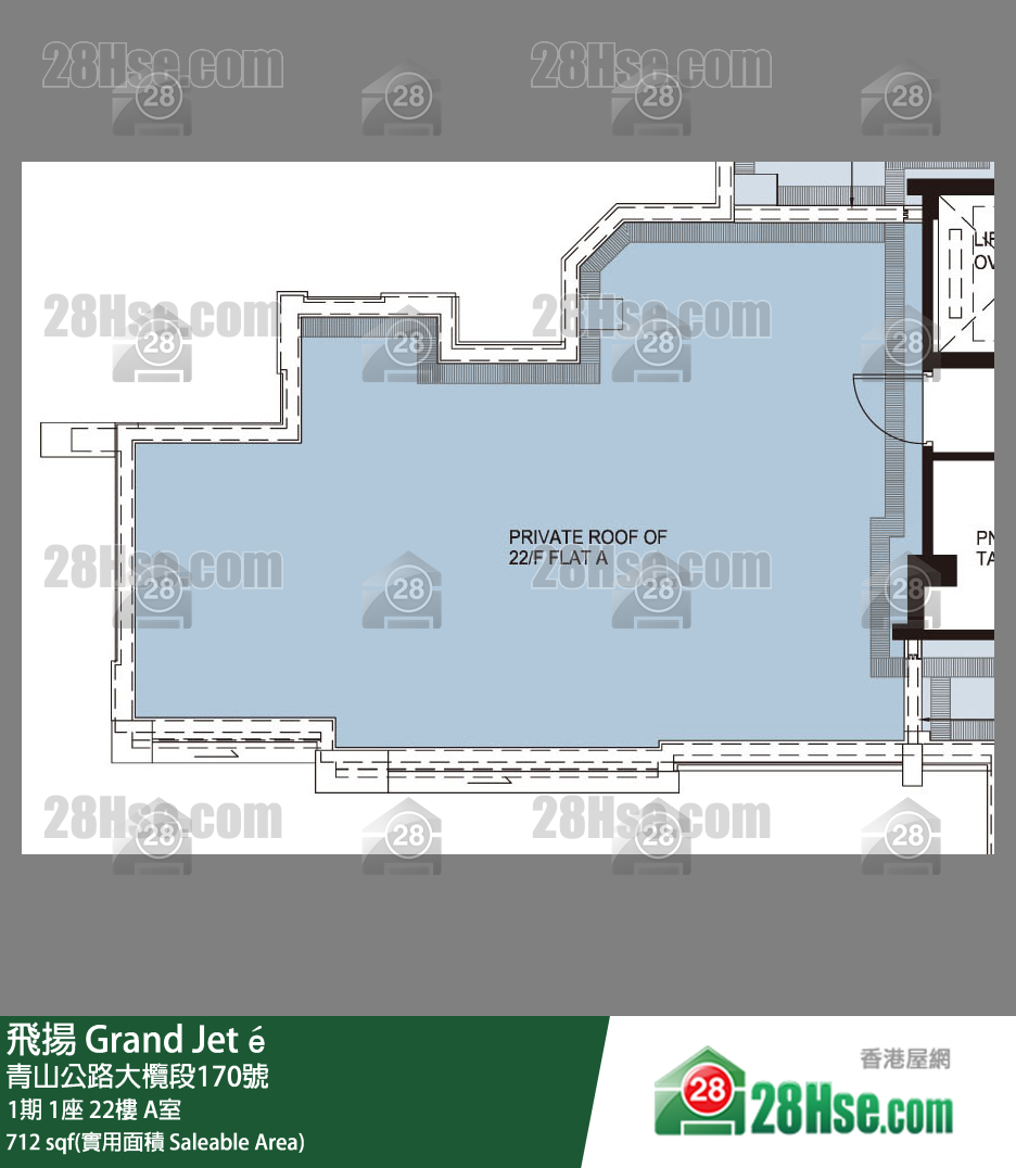飛揚 1期 1座 22樓 A室 平面圖