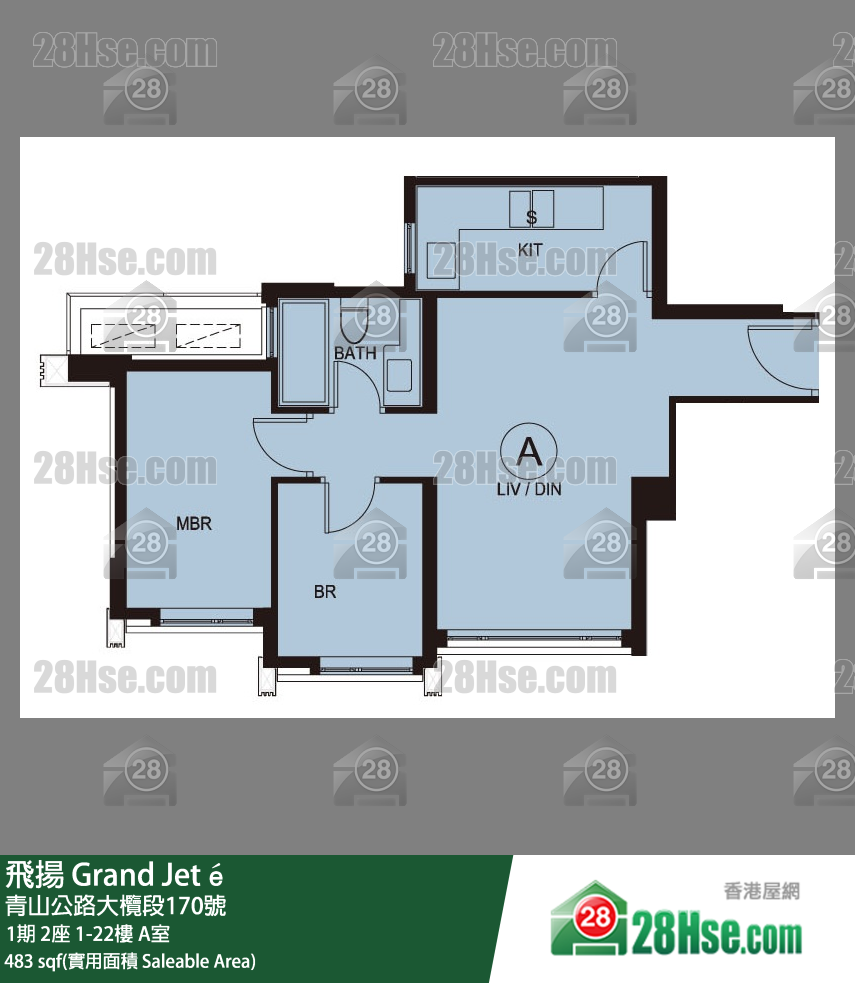 Grand Jeté Unit FloorPlan (Provided by 28Hse)