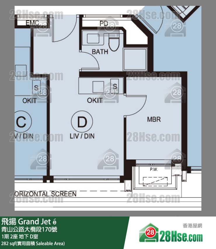 飞扬 1期 2座 D室 平面图