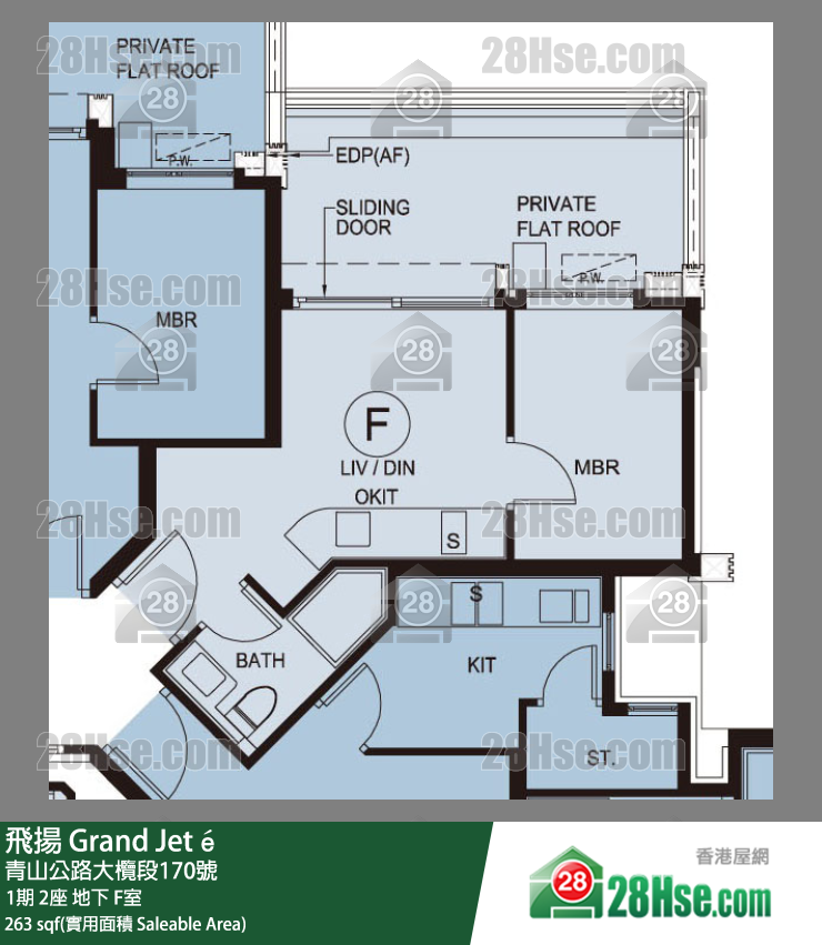 飛揚 1期 2座 F室 平面圖