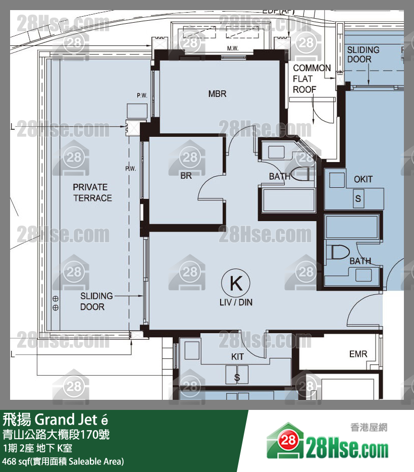 飞扬 1期 2座 K室 平面图