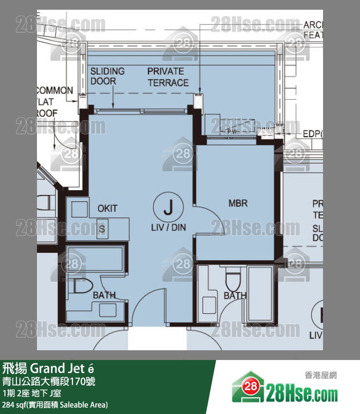 飞扬 1期 2座 J室 平面图