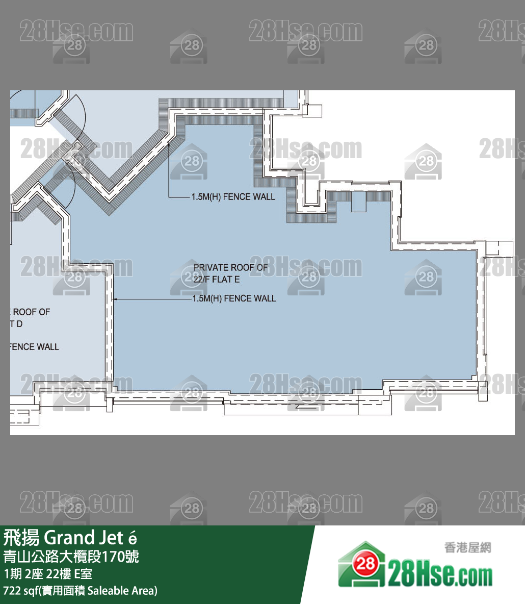 飛揚 1期 2座 22樓 E室 平面圖