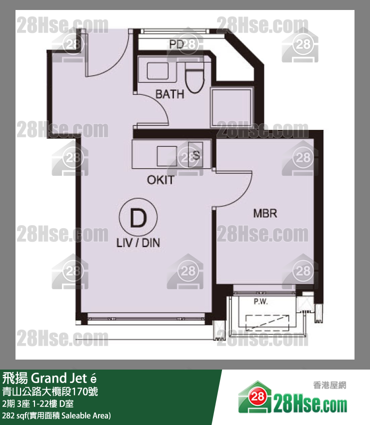 飛揚 2期 3座 5樓 D室 平面圖