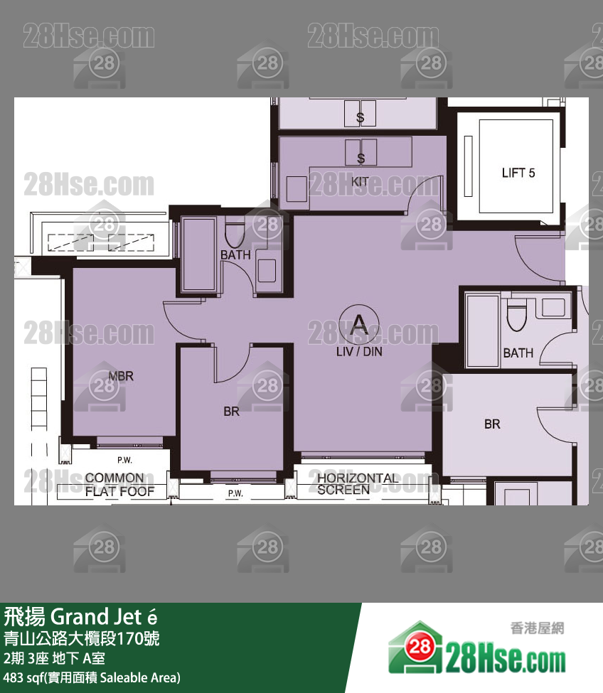 飞扬 2期 3座 A室 平面图