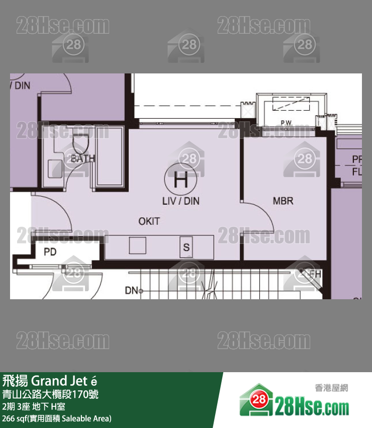 飛揚 2期 3座 H室 平面圖