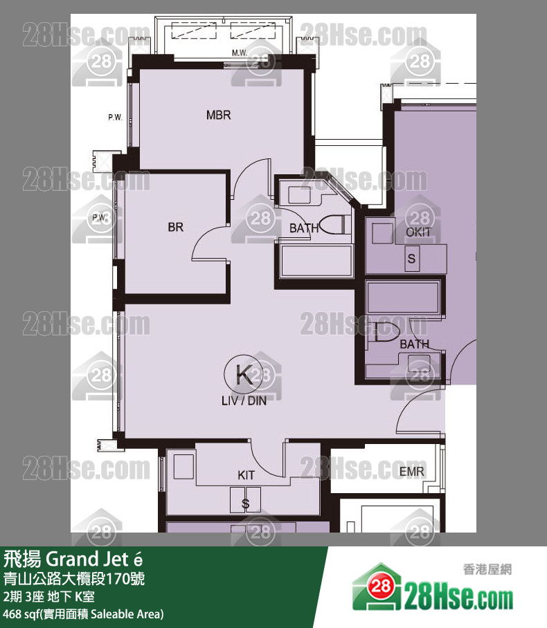 飛揚 2期 3座 K室 平面圖