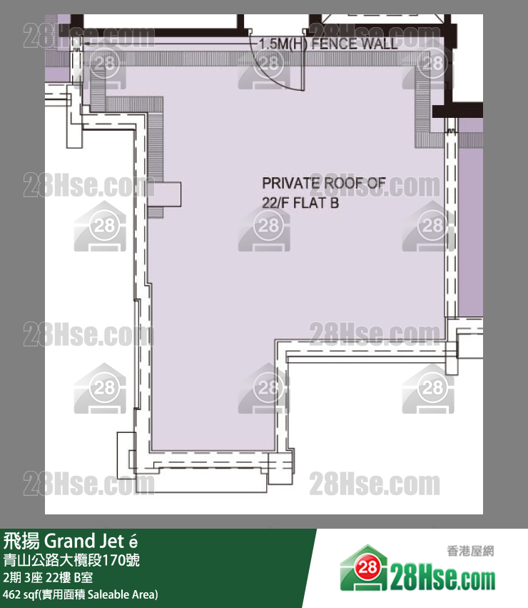 飛揚 2期 3座 22樓 B室 平面圖
