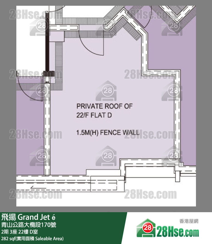 飛揚 2期 3座 22樓 D室 平面圖