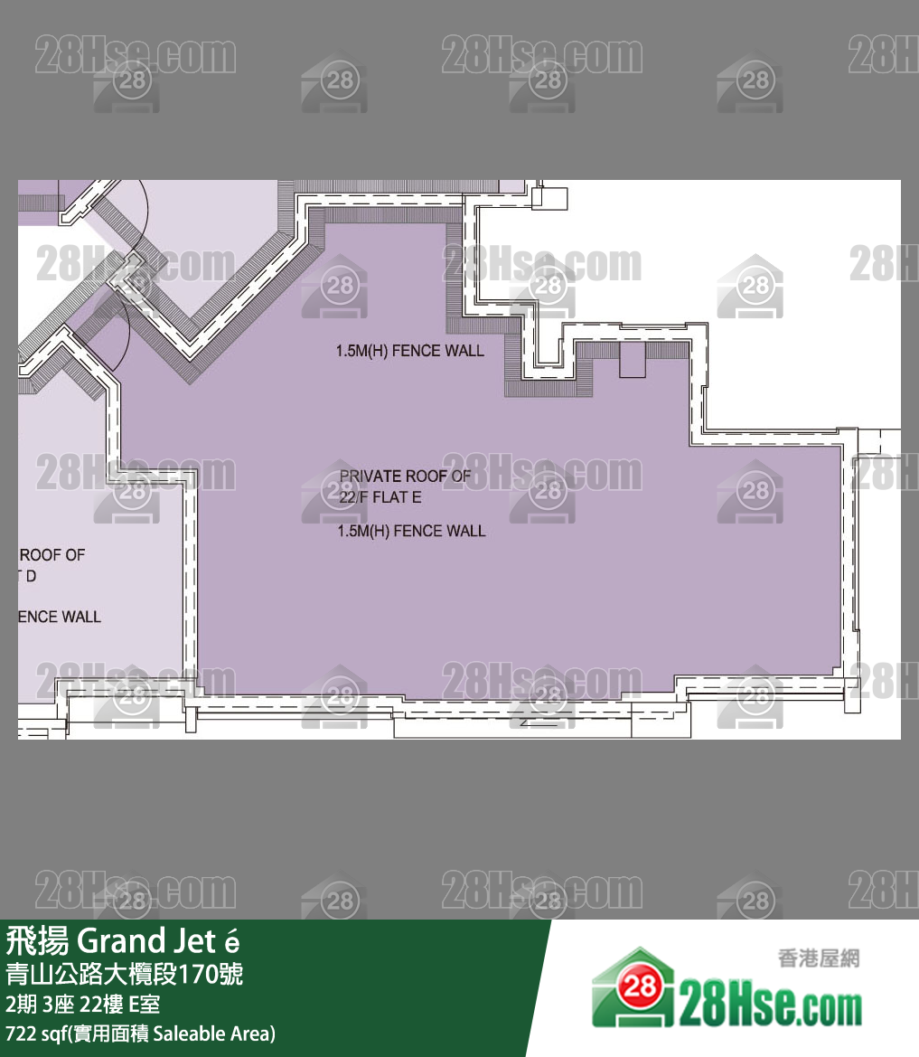 飛揚 2期 3座 22樓 E室 平面圖