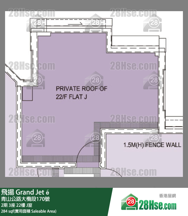 飞扬 2期 3座 22楼 J室 平面图