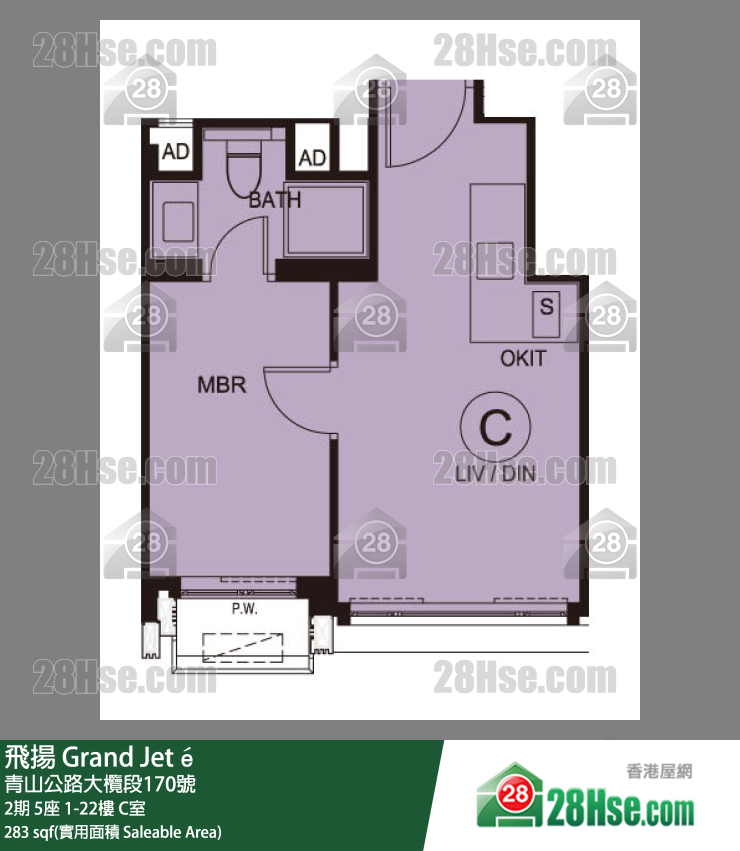 飛揚 2期 5座 20樓 C室 平面圖