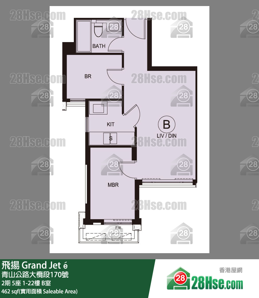 飛揚 2期 5座 17樓 B室 平面圖
