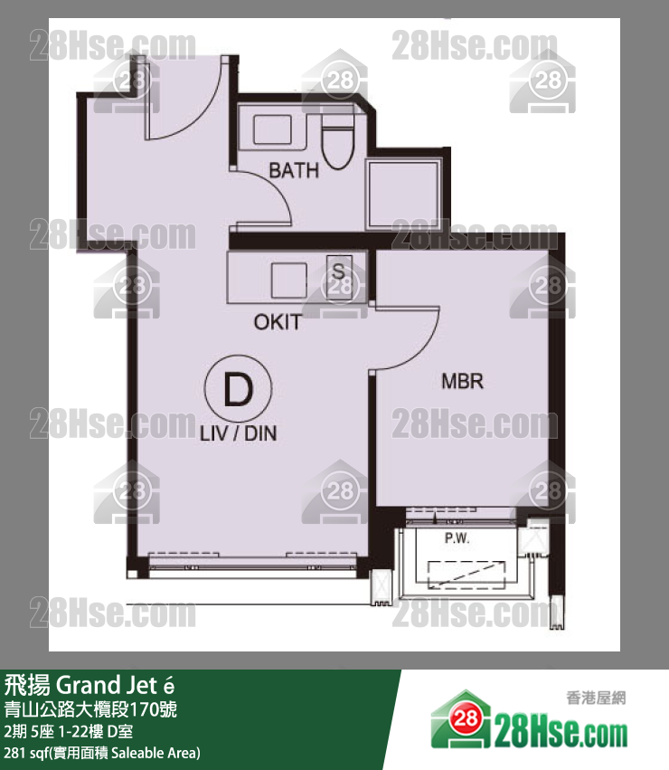 飛揚 2期 5座 17樓 D室 平面圖