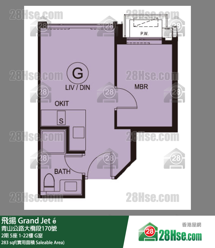 飛揚 2期 5座 16樓 G室 平面圖