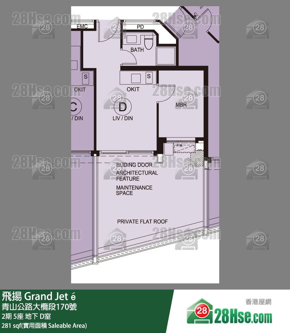 飛揚 2期 5座 D室 平面圖