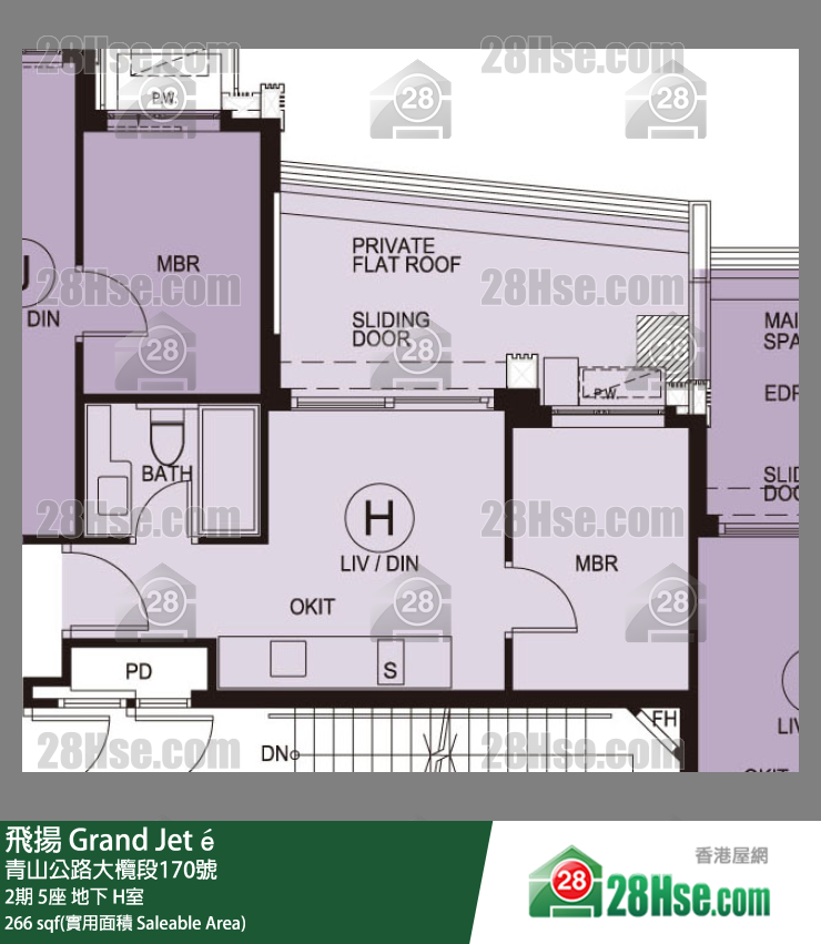 飛揚 2期 5座 H室 平面圖