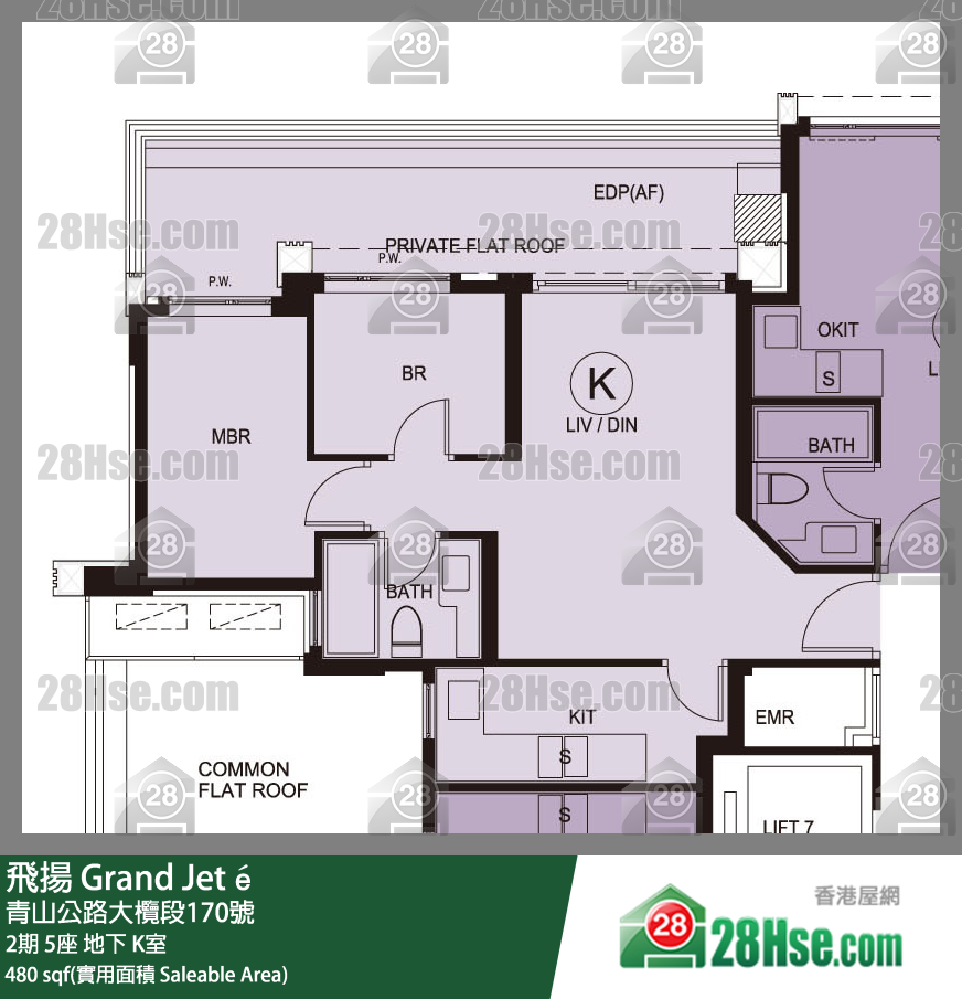 飛揚 2期 5座 K室 平面圖