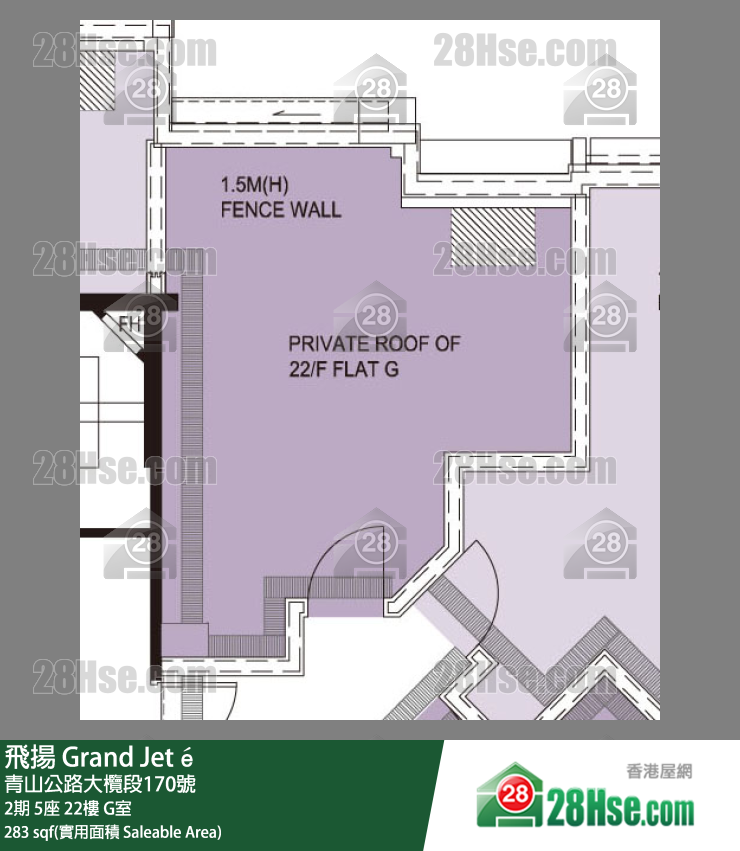 飞扬 2期 5座 22楼 G室 平面图