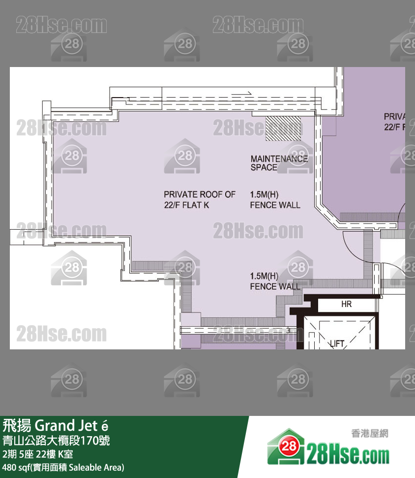 飞扬 2期 5座 22楼 K室 平面图