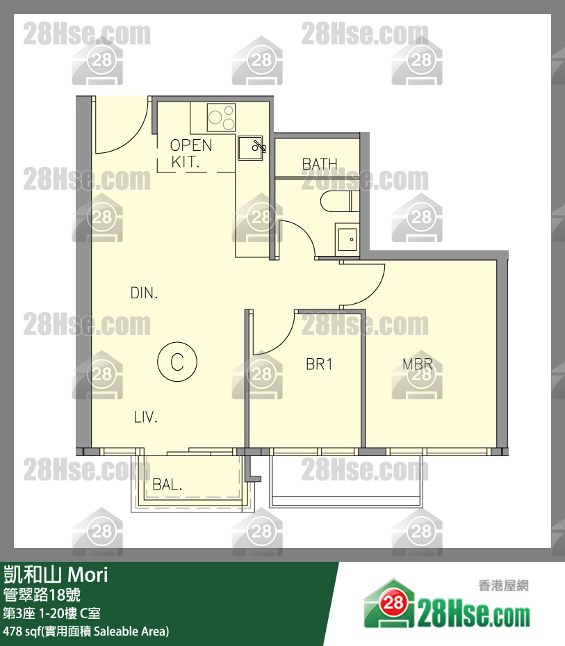 Mori Unit FloorPlan (Provided by 28Hse)