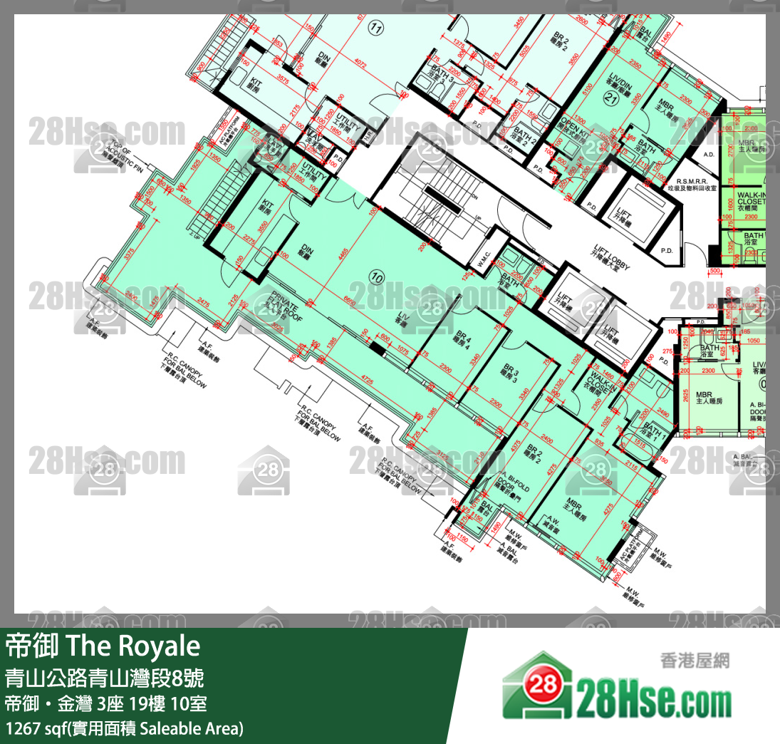 帝御 帝御‧金灣 3座 19樓 10室 平面圖