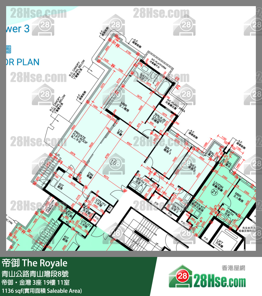 帝御 帝御‧金灣3座19樓 11室 平面圖