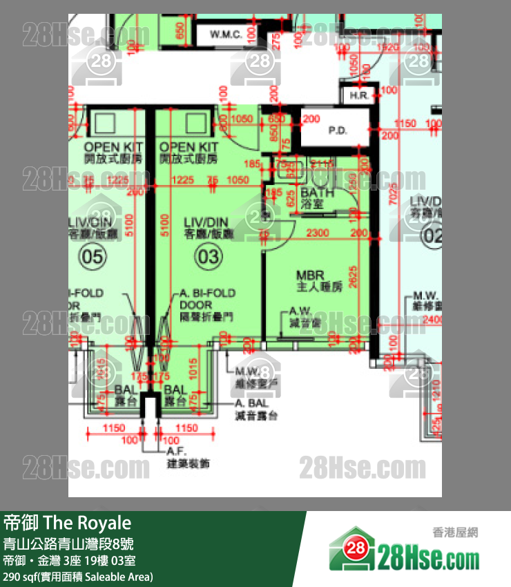 帝御 帝御‧金灣 3座 19樓 03室 平面圖