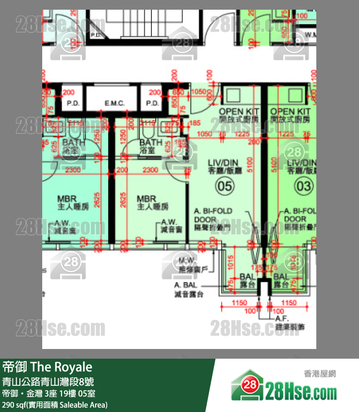 帝御 帝御‧金灣 3座 19樓 05室 平面圖