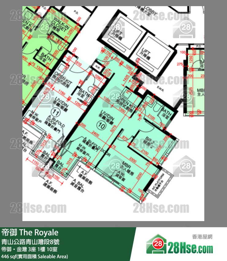 帝御 帝御‧金灣 3座 1樓 10室 平面圖