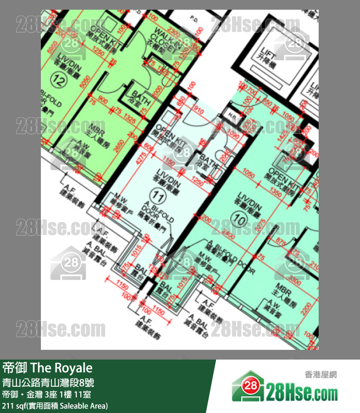 帝御 帝御‧金灣 3座 1樓 11室 平面圖