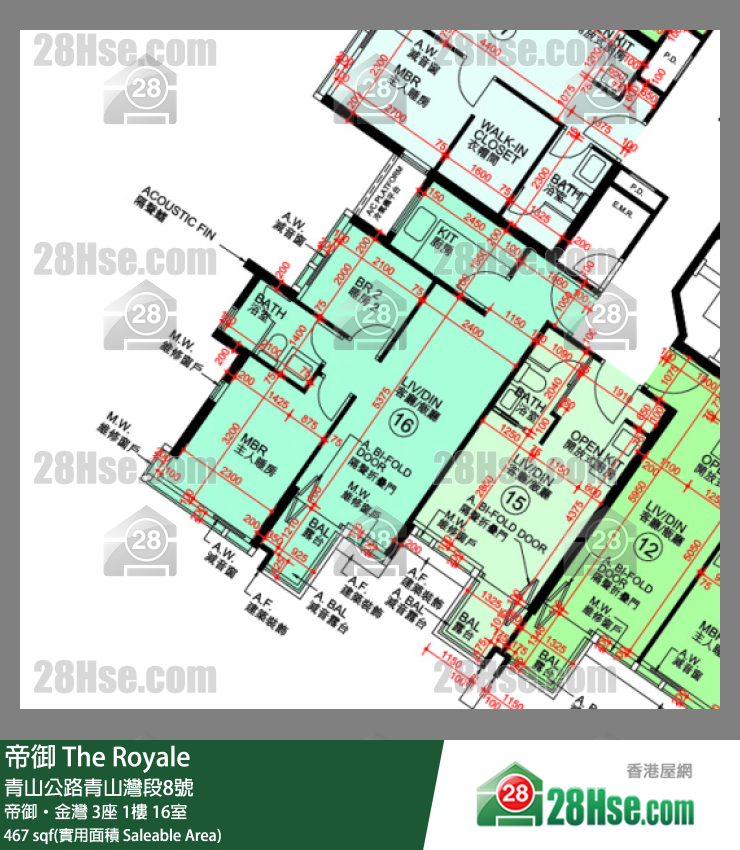 帝御 帝御‧金灣 3座 1樓 16室 平面圖