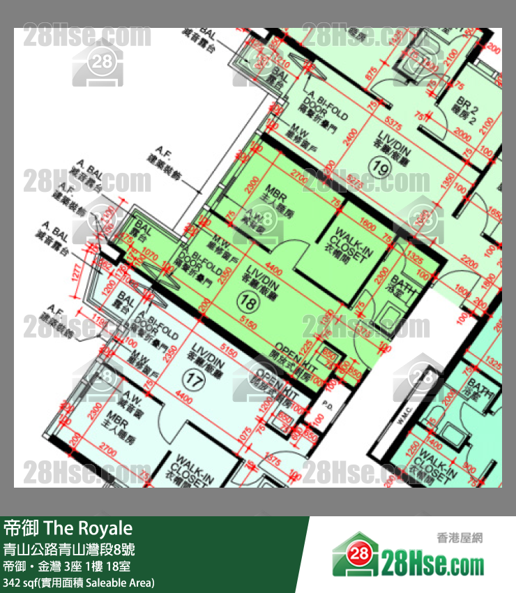 帝御 帝御‧金灣 3座 1樓 18室 平面圖