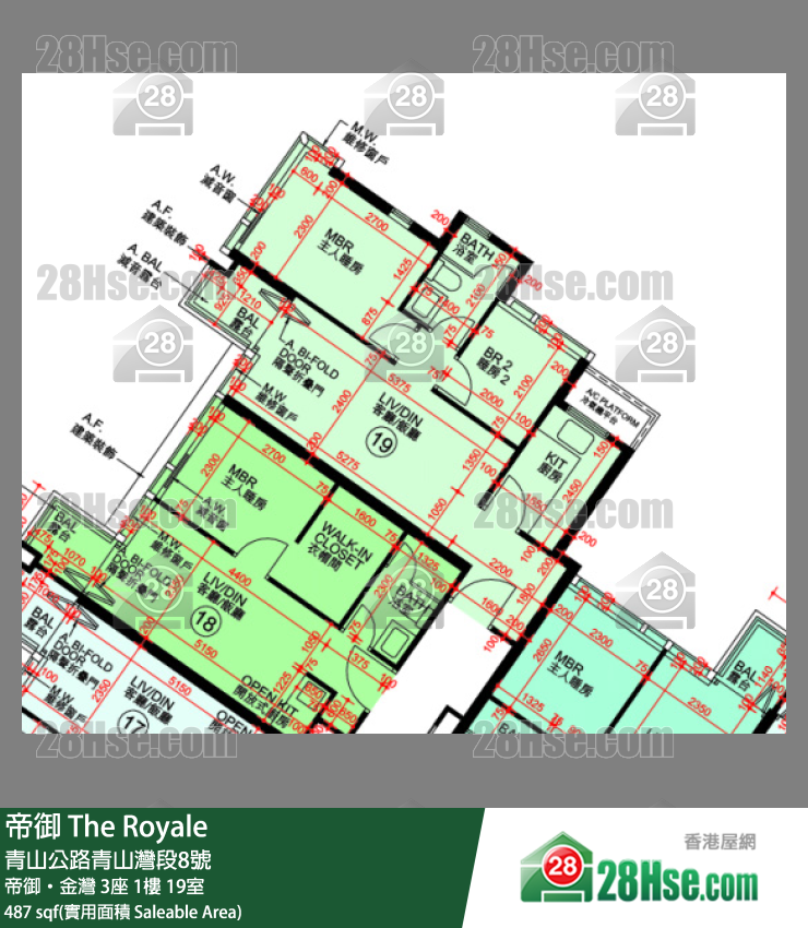 帝御 帝御‧金灣 3座 1樓 19室 平面圖