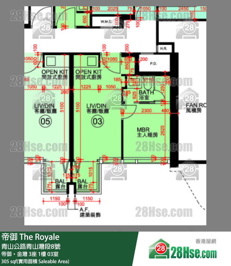 帝御 帝御‧金灣 3座 1樓 03室 平面圖