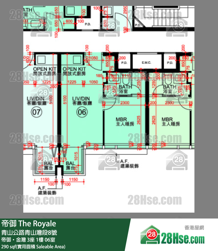 帝御 帝御‧金灣 3座 1樓 06室 平面圖