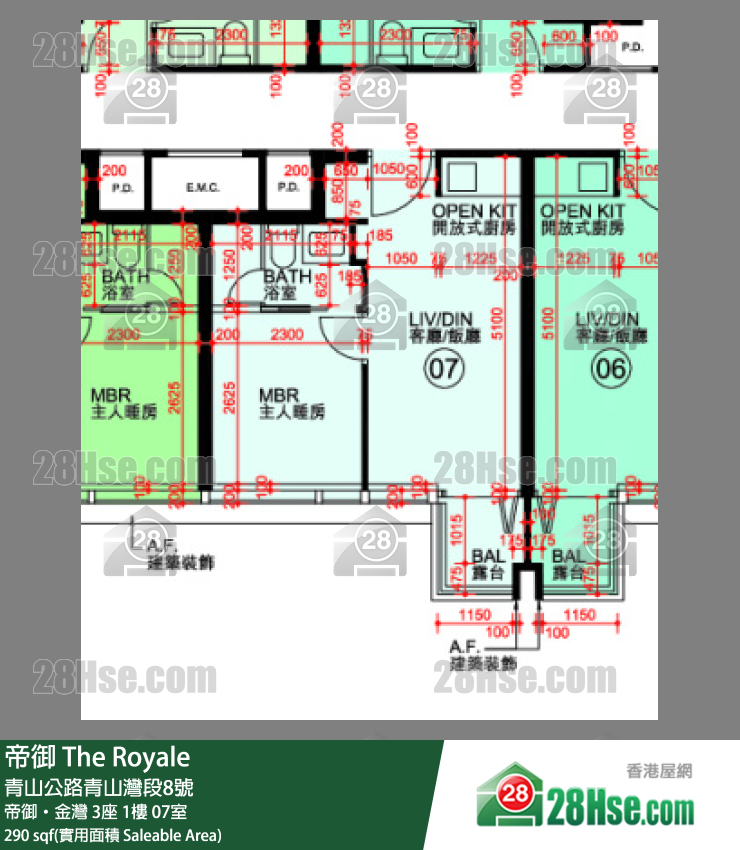 帝御 帝御‧金灣 3座 1樓 07室 平面圖
