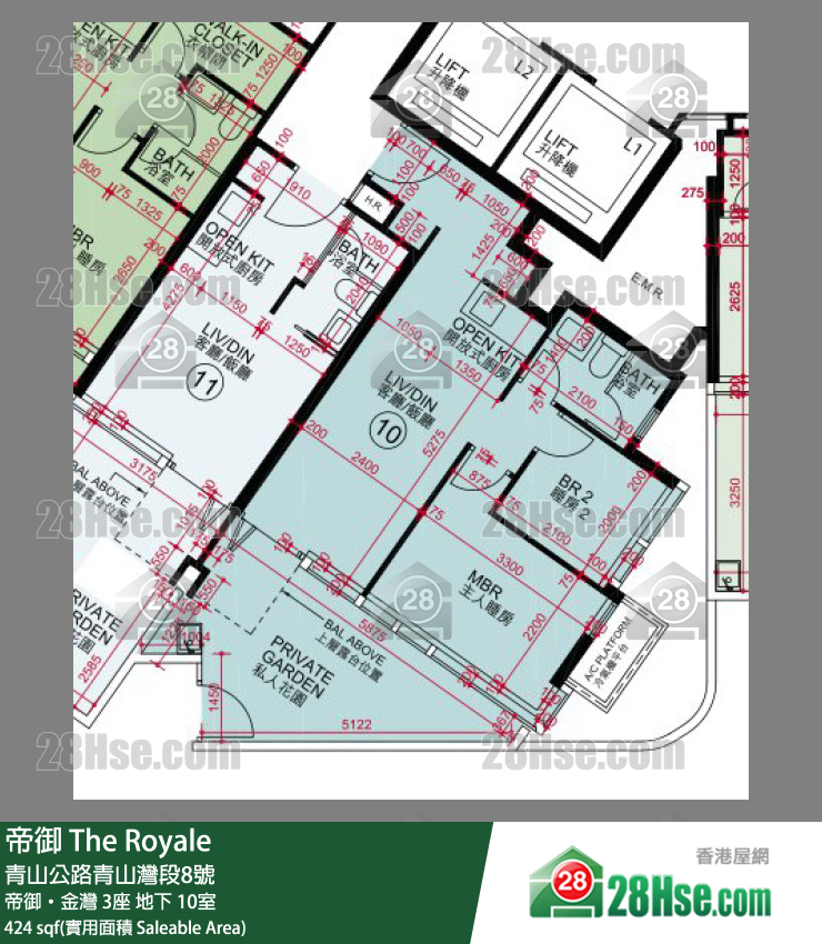 帝御 帝御‧金灣 3座 10室 平面圖