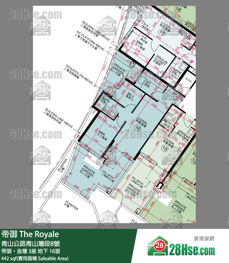 帝御 帝御‧金灣 3座 16室 平面圖