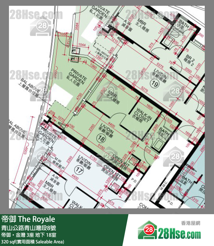 帝御 帝御‧金灣 3座 18室 平面圖