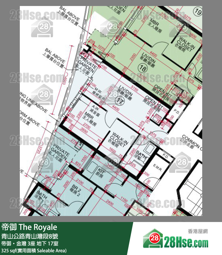 帝御 帝御‧金灣 3座 17室 平面圖