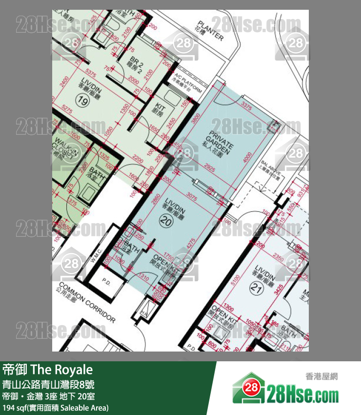 帝御 帝御‧金灣 3座 20室 平面圖