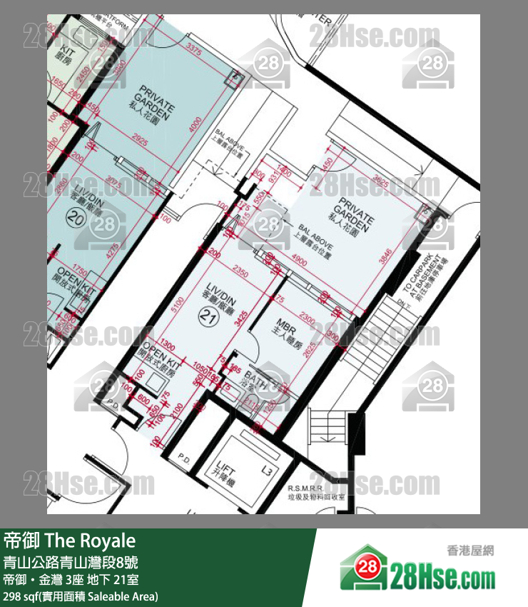 帝御 帝御‧金灣 3座 21室 平面圖